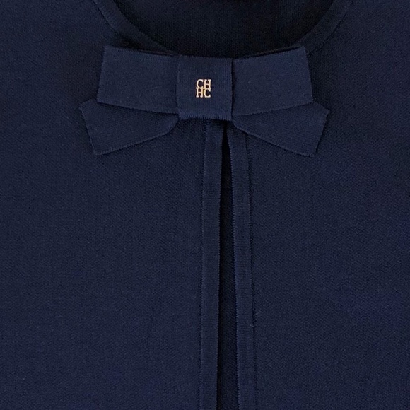 Carolina Herrera Bow Detailed Knit Jacket - Picture 2 of 3